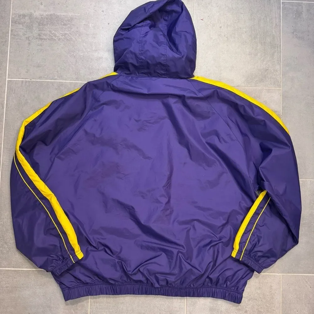 LSU Starter Windbreaker Hooded Jacket - Large - Embroidered Logo